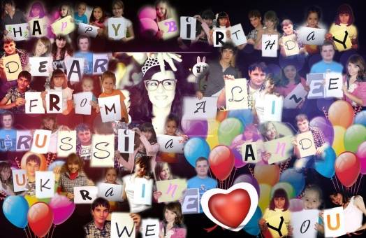Happy birthday dear alizee from Russia and Ukraine we love you
